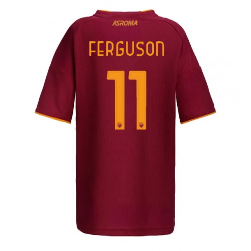 Stroje piłkarskie AS Roma Evan Ferguson #11 Koszulka Podstawowej dla damskie 2025-26 Krótki Rękaw